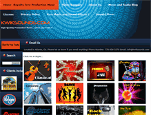 Tablet Screenshot of kwiksounds.com